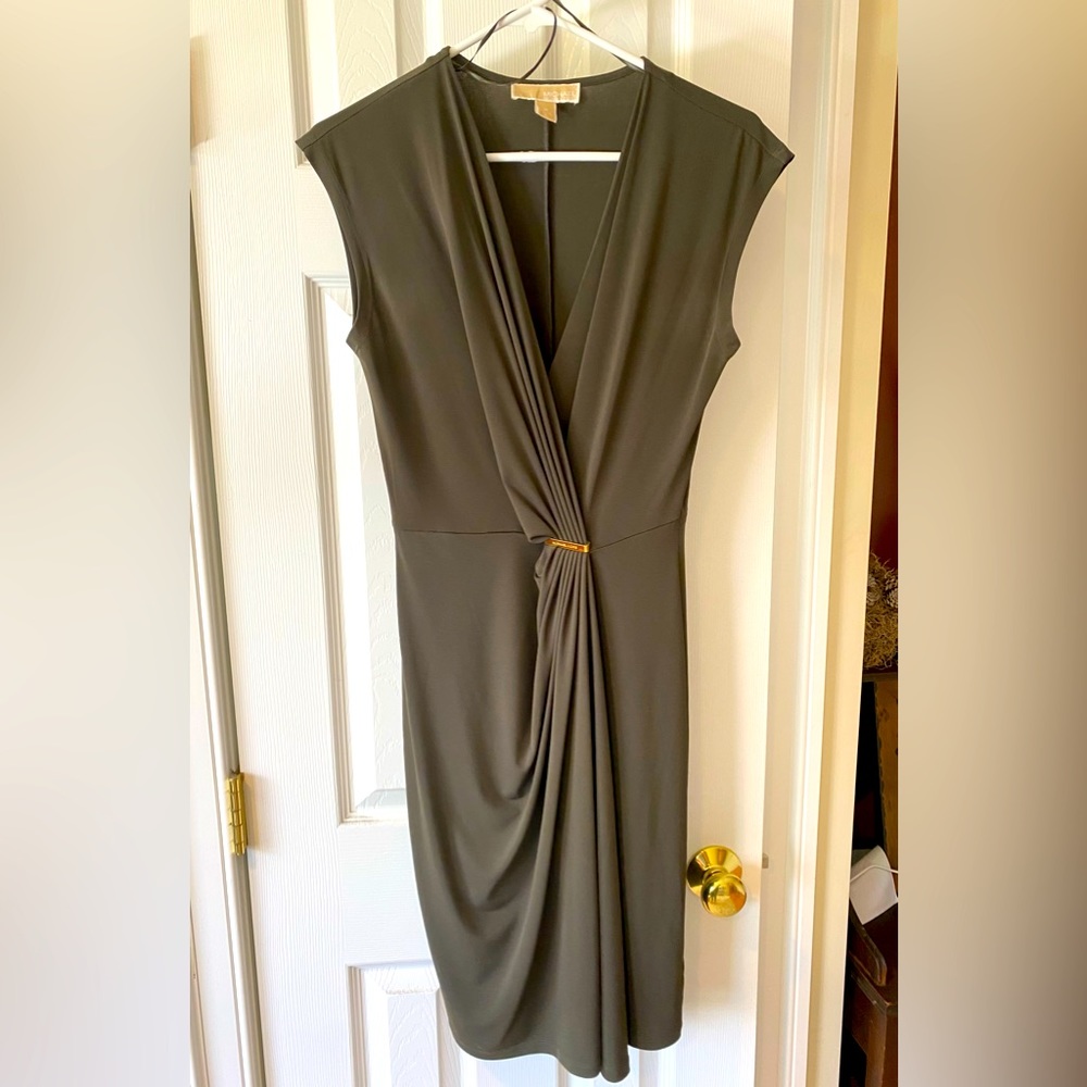 NWOT Michael Kors dress, olive green, size M